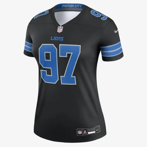 Aidan Hutchinson Detroit Lions женская Nike Dri-FIT NFL Legend Jersey цвет черный