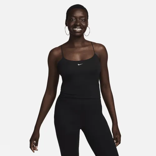 Nike Sportswear Chill Knit жіноча Tight Cami Tank колір чорний