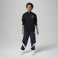 Nike Jordan Paris Saint-Germain Big детские Statement Fleece Pullover Толстовка с капюшоном цвет черный