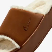 Nike Calm Elevation Fur жіноча Slides колір коричневий