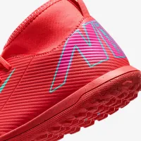 Nike Jr. Mercurial Superfly 10 Club Little/Big детские TF High-Top Soccer Кроссовки цвет красный