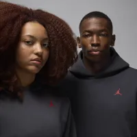 Nike Jordan Artist Series By Darien Birks мужские Fleece Толстовка с капюшоном цвет серый