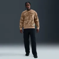 Nike Solo Swoosh чоловічі Fleece Crew колір коричневий