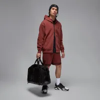 Nike Jordan Sport Hoop Fleece мужские Dri-FIT Full-Zip Толстовка с капюшоном цвет коричневый