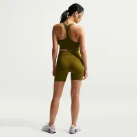Nike Pro Seamless женская Dri-FIT Cropped Tank Top цвет коричневый