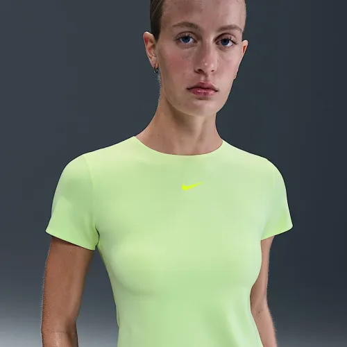 Nike Form женская Short-Sleeve Top Yellow