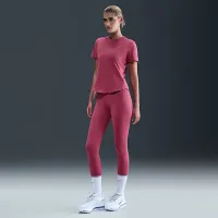 Nike Swift жіноча Dri-FIT Short-Sleeve Running Top колір фіолетовий