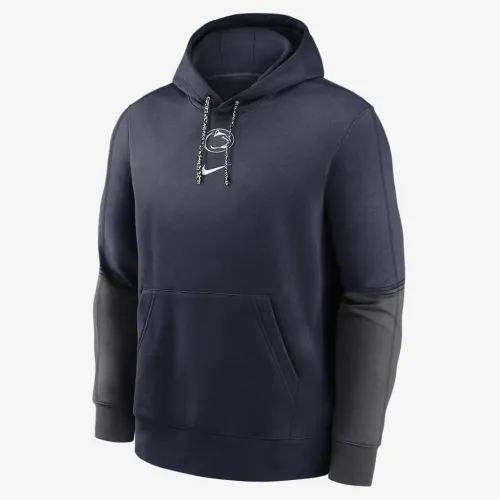 Penn State Nittany Lions Sideline Team Issue Club чоловічі Nike College Pullover Толстовка з капюшоном блакитний