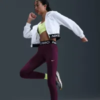 Nike Pro Dri-FIT Big дитячі (Girls') лосіни колір червоний