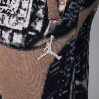 Nike Jordan MVP Big дитячі Fleece Printed Pants колір коричневий
