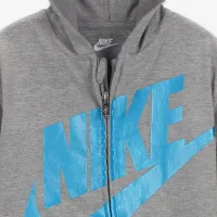Nike Baby (3-9M) Metallic French Terry Coverall колір сірий
