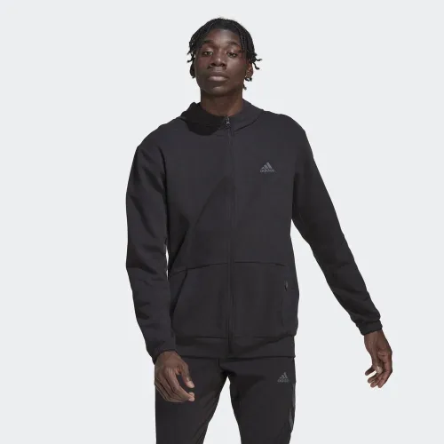 Кофта/футболка adidas Aeroready Yoga Full-Zip Толстовка з капюшоном HL2403 - Чорна