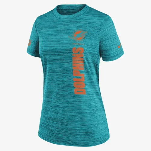Miami Dolphins Velocity женская Nike Dri-FIT NFL футболка синий