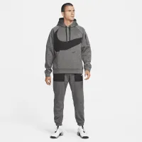 Nike Therma-FIT мужские Pullover Fitness Толстовка с капюшоном цвет серый