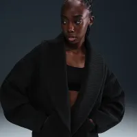Nike Serena Williams Design Crew женская оверсайз Knit Куртка цвет черный