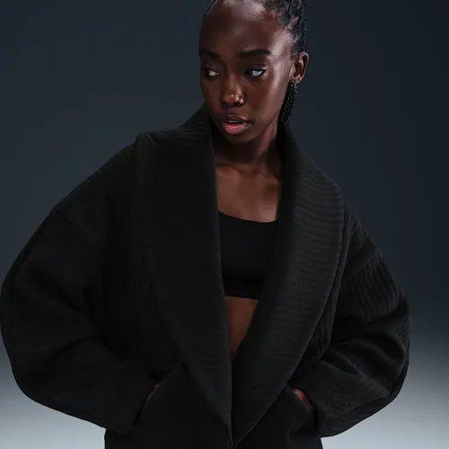 Nike Serena Williams Design Crew жіноча оверсайз Knit Куртка колір чорний