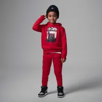 Nike Air Jordan 1 Little детские Christmas Толстовка с капюшоном цвет красный