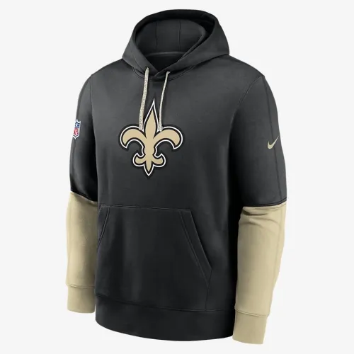 New Orleans Saints Sideline Team Issue Club мужские Nike NFL Pullover Толстовка с капюшоном цвет черный