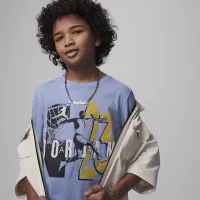 Nike Jordan Retro Spec Big детские Graphic T-Shirt синий
