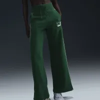 Nike Sportswear Phoenix Fleece жіноча Wide-Leg Pants колір зелений