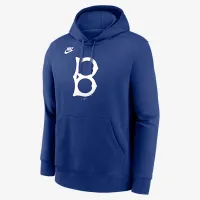 Brooklyn Dodgers Cooperstown Logo Club мужские Nike MLB Pullover Толстовка с капюшоном синий