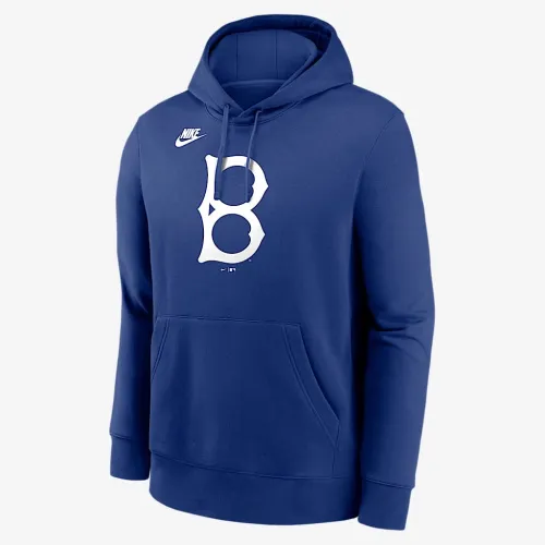 Brooklyn Dodgers Cooperstown Logo Club чоловічі Nike MLB Pullover Толстовка з капюшоном блакитний