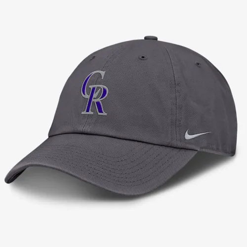 Colorado Rockies Club чоловічі Nike MLB Adjustable Hat колір сірий