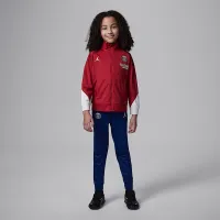 Nike Paris Saint-Germain Strike Fourth Little дитячі Jordan Dri-FIT Soccer Knit Tracksuit колір червоний