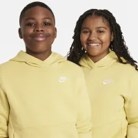 Nike Sportswear Club Fleece Big детские Pullover Толстовка с капюшоном (Extended Size) Yellow