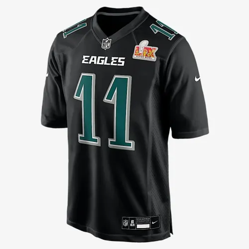 A.J. цвет коричневый Philadelphia Eagles Super Bowl LIX мужские Nike NFL Game Fashion Jersey цвет черный