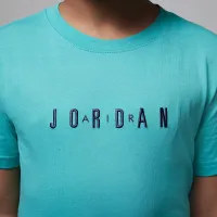 Nike Jordan Big дитячі Embroideколір червоний Logo футболка колір зелений