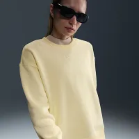 Nike Sportswear Phoenix Fleece женская оверсайз Crew-Neck свитшот цвет коричневый