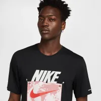 Nike Rise 365 Run Energy чоловічі Dri-FIT Running Short-Sleeve Top колір чорний