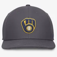 Milwaukee Brewers Pro чоловічі Nike Dri-FIT MLB Adjustable Hat колір сірий