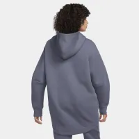 Nike Sportswear Tech Fleece жіноча оверсайз Full-Zip Толстовка з капюшоном Cape колір сірий