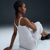 Nike Sportswear Chill Knit жіноча Tight Mini-Rib Tank Костюм колір коричневий