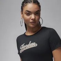 Nike Jordan жіноча Slim футболка колір чорний