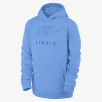 Nike Swoosh Club Fleece Big дитячі Tennis Pullover Толстовка з капюшоном блакитний