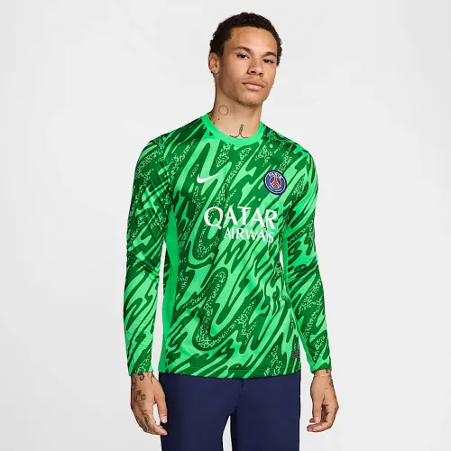 Paris Saint-Germain 2024/25 Stadium Goalkeeper чоловічі Nike Dri-FIT Soccer Replica Long-Sleeve Jersey колір зелений
