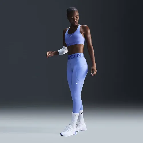 Nike Pro Sculpt жіноча З високою талією 7/8 лосіни з кишенямиблакитний