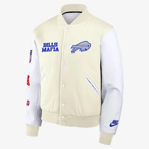 Buffalo Bills Rivalries Collection чоловічі Nike NFL Full-Snap Varsity Куртка колір коричневий