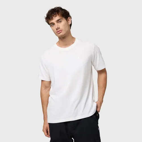Футболка Champion Tonal Logo Crewneck 220278-WW036 - Белая