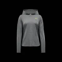 Nike женская Dri-FIT Long-Sleeve Softball Толстовка с капюшоном цвет серый