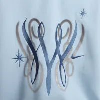 Nike Serena Williams Design Crew жіноча Fleece Pullover Толстовка з капюшоном блакитний