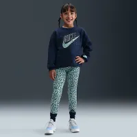 Nike Wild Warmth Little детские Crew Top and лосины набор цвет зеленый