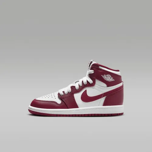 Nike Jordan 1 Retro High OG Little дитячі Кросівки колір білий