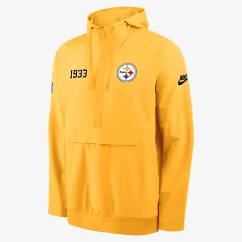 Pittsburgh Steelers Alt Option Route Anorak чоловічі Nike NFL 1/2-Zip Hooded Куртка Yellow