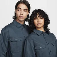 Nike SB Tanglin Woven Skate Button-Up Long-SleeveTop колір зелений