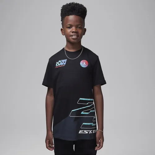 Nike Jordan Big детские Moto футболка цвет черный