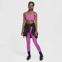 Nike Swoosh Big детские (Girls') Sports Bra цвет фиолетовый